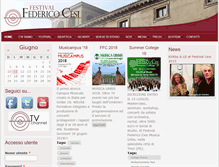 Tablet Screenshot of festivalfedericocesi.com